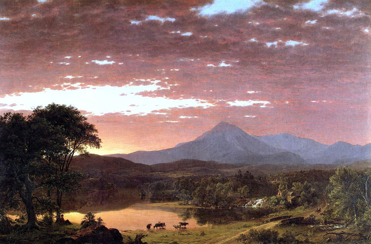 Frederic Edwin Church Mount Ktaadn (also known as Mount Katahdin) - Canvas Print