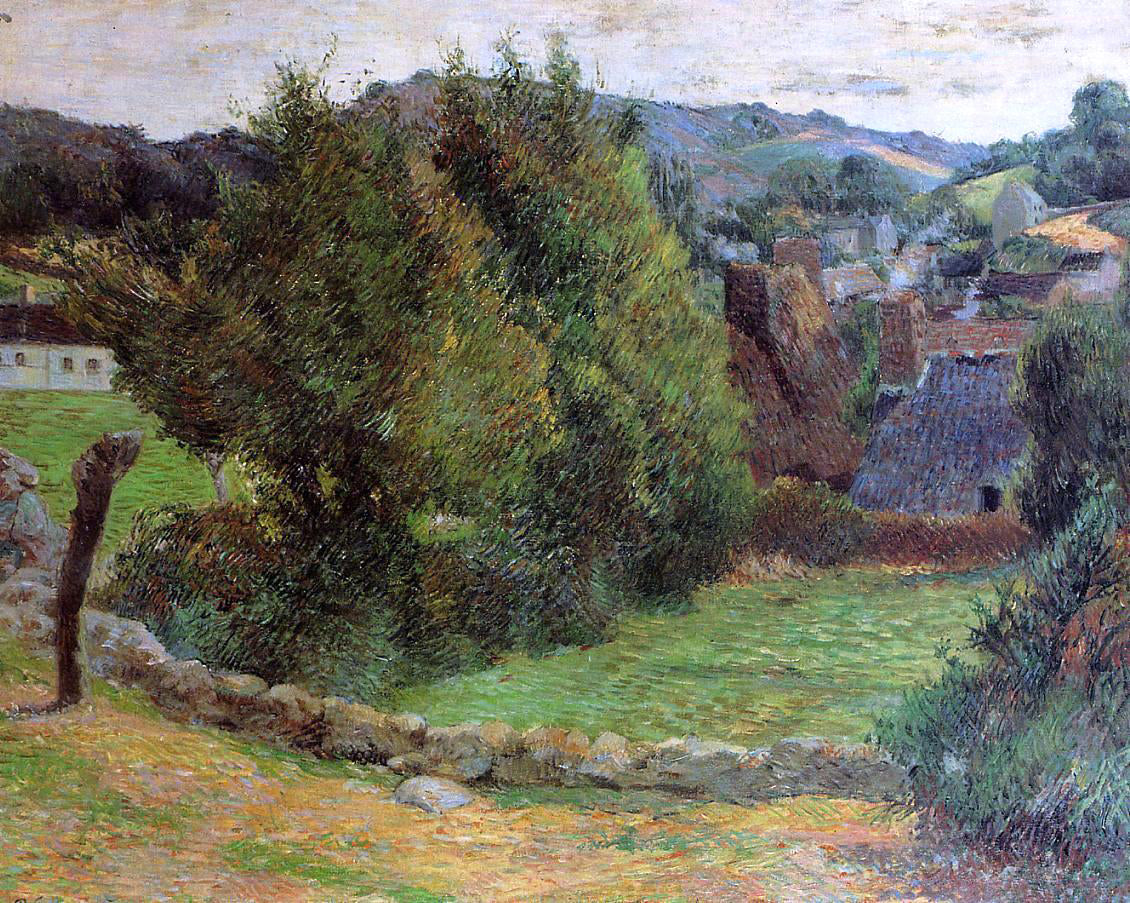 Paul Gauguin Mount Sainte-Marguerite from near the Presbytery - Canvas Print