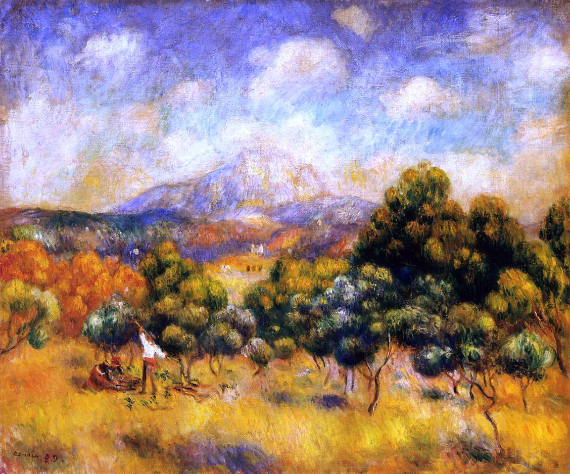 Pierre Auguste Renoir Mount Sainte-Victoire - Canvas Print