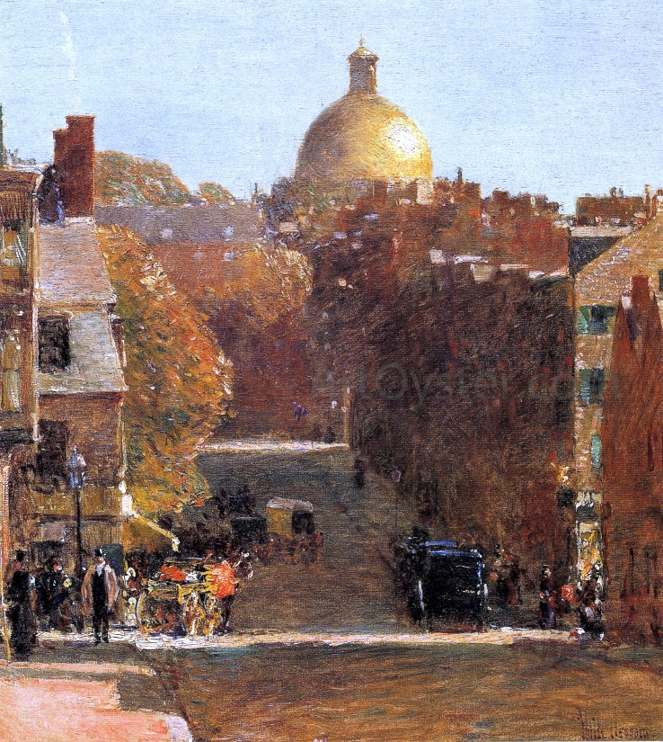 Frederick Childe Hassam Mount Vernon Street, Boston - Canvas Print