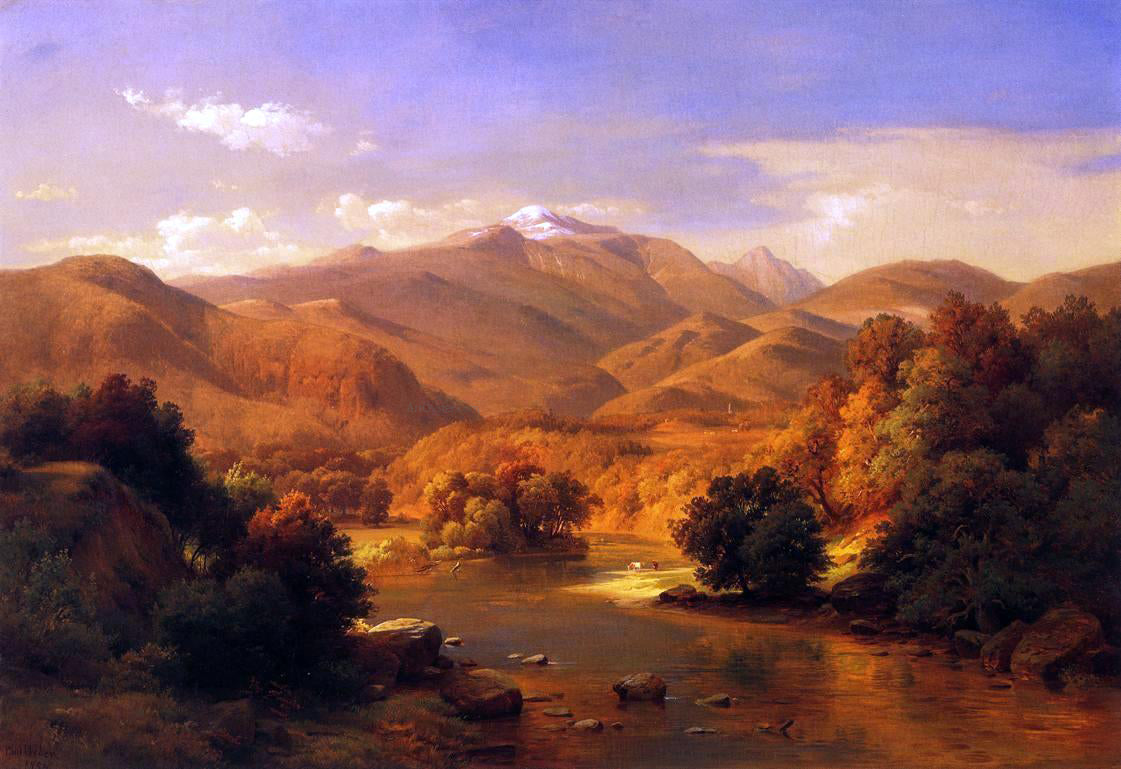 Paul Weber Mount Washington from the Saco - Canvas Print
