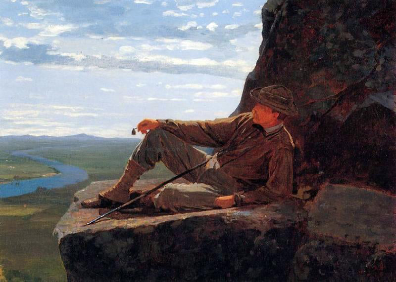 Winslow Homer Mountain Climber Resting - Canvas Print