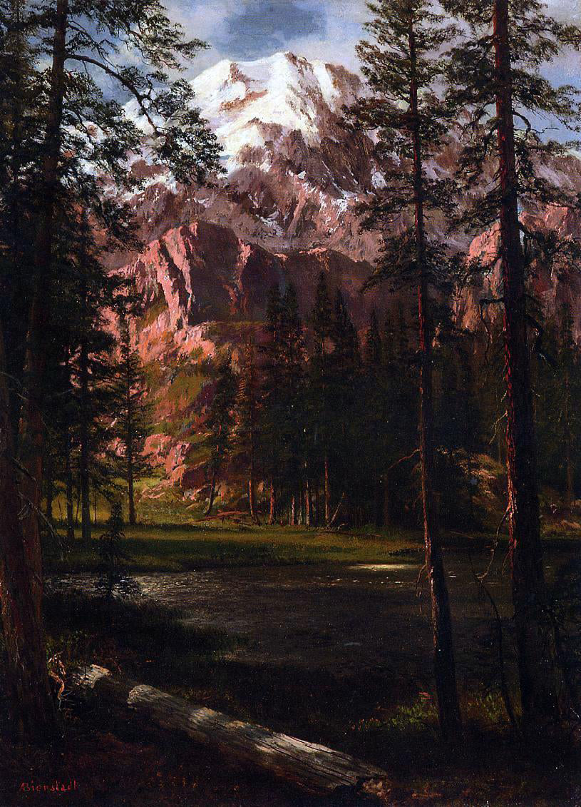 Albert Bierstadt Mountain Lake - Canvas Print