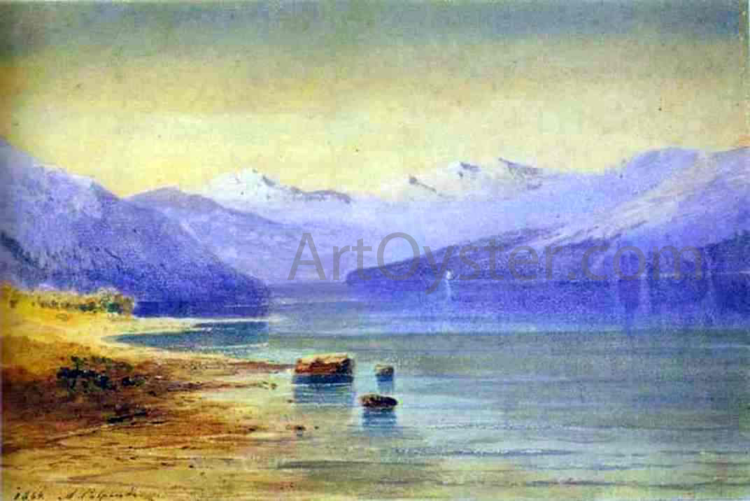 Alexei Kondratevich Savrasov Mountain Lake, Switzerland - Canvas Print