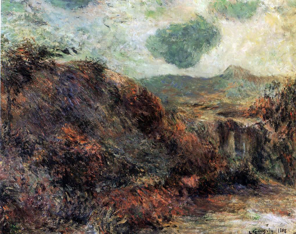 Paul Gauguin Mountain Landscape - Canvas Print