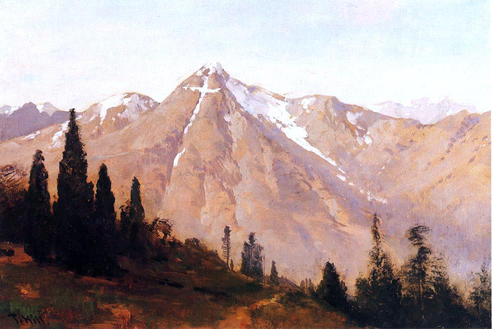 Thomas Hill Mountain of the Holy Cross - Canvas Print