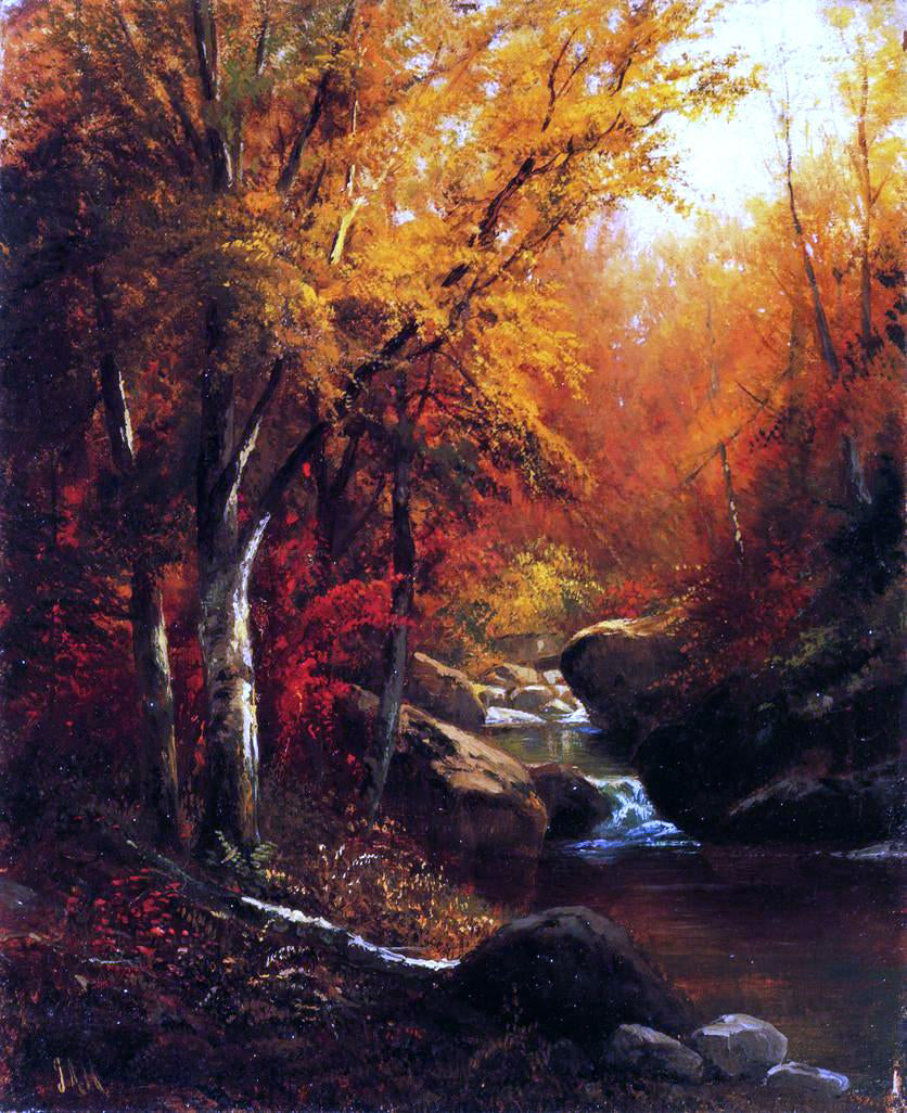 J Antonio Hekking Mountain Stream - Canvas Print