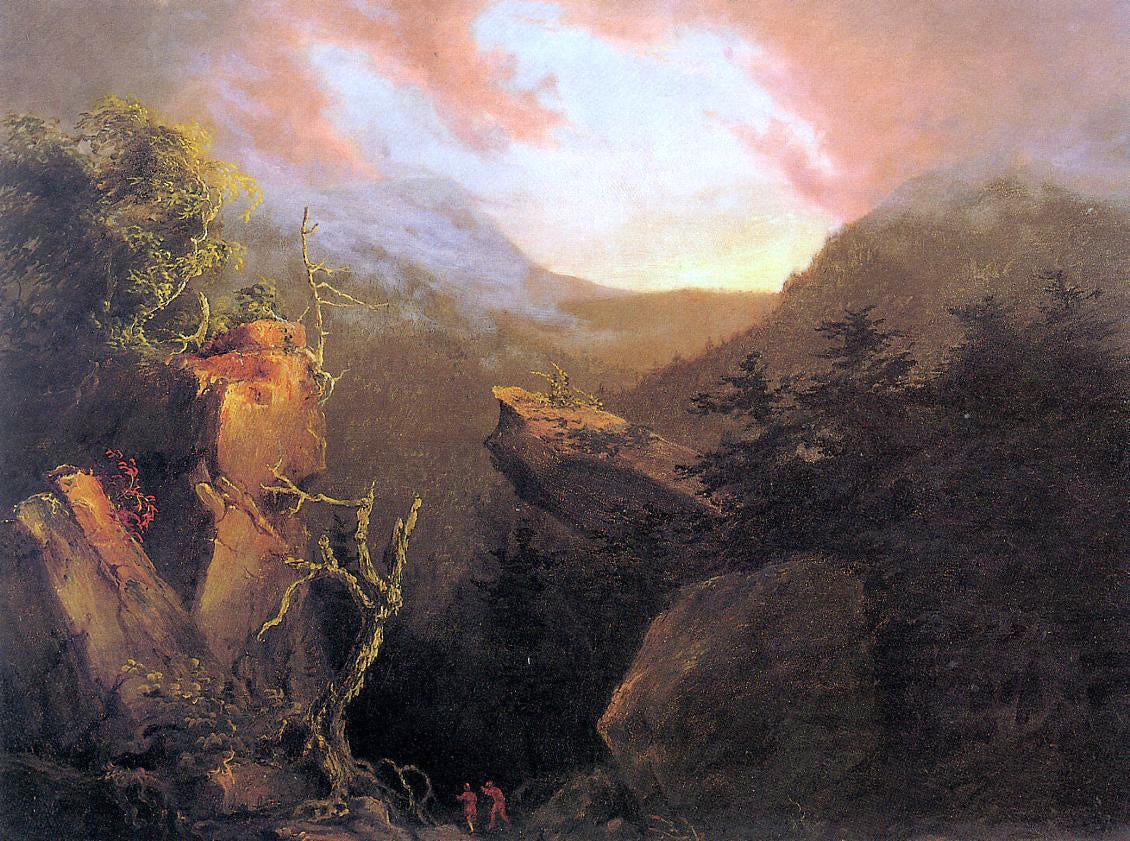 Thomas Cole Mountain Sunrise, Catskill - Canvas Print
