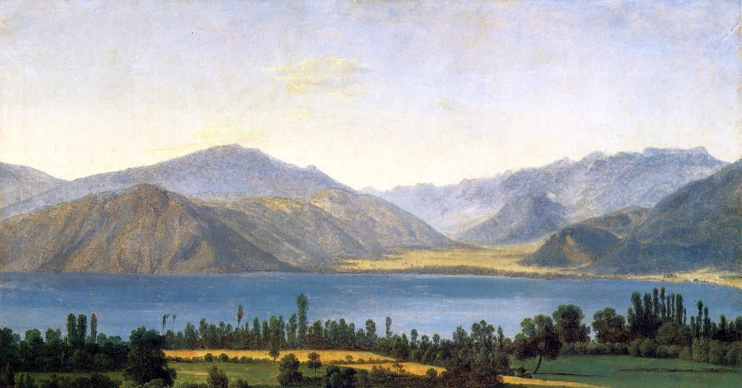 Jean-Joseph-Xavier Bidauld Mountains and a Lake - Canvas Print