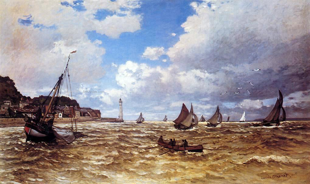 Claude Oscar Monet Mouth of the Seine at Honfleur - Canvas Print