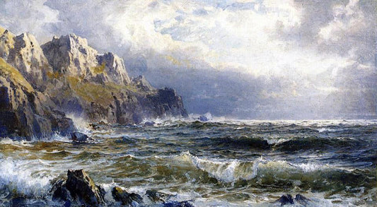 William Trost Richards Moye Point, Guernsey, Channel Islands - Canvas Print