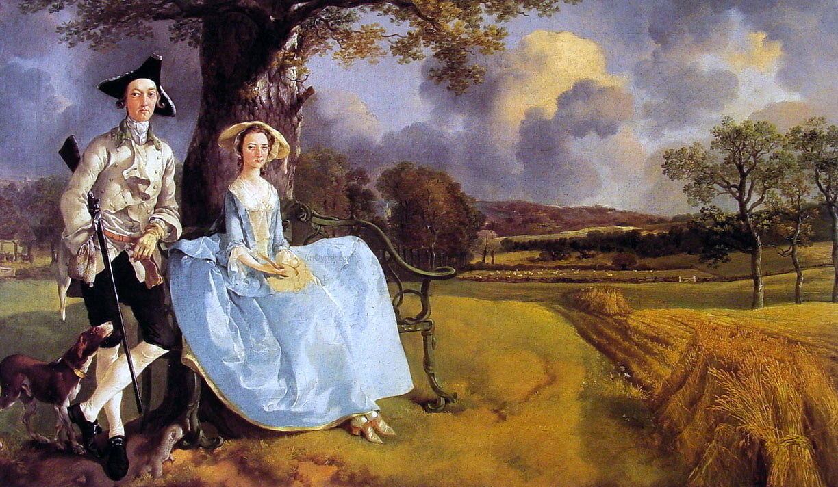 Thomas Gainsborough Mr and Mrs Andrews - Canvas Print