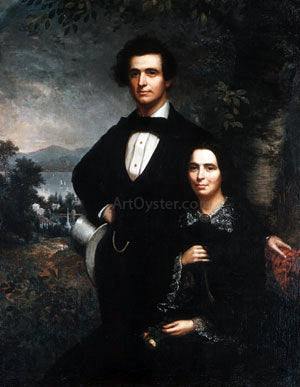 Theodore E Pine Mr. and Mrs. Daniel T. MacFarlan - Canvas Print