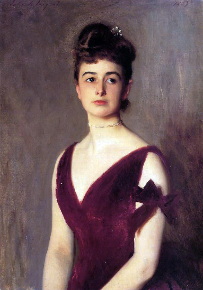 John Singer Sargent Mrs. Charles E. Inches nee Louise Pomeroy - Canvas Print