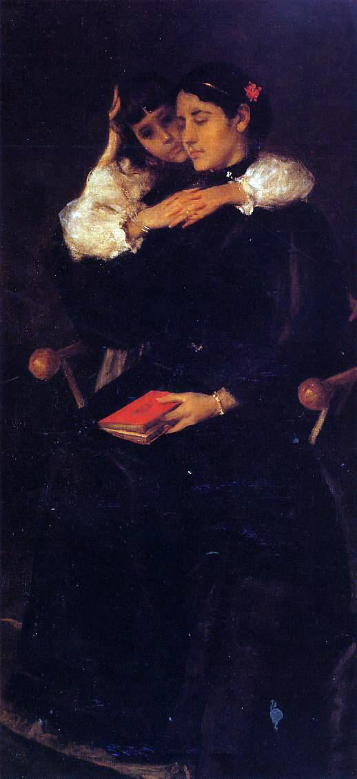 William Merritt Chase Mrs. Chase and Cosy - Canvas Print