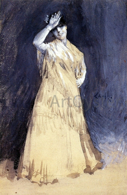William Merritt Chase Mrs. Chase as the Senorita - Canvas Print