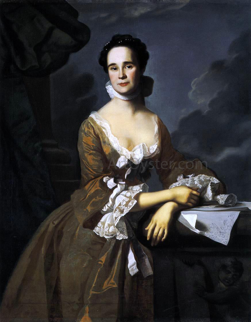 John Singleton Copley Mrs. Daniel Hubbard (Mary Greene) - Canvas Print