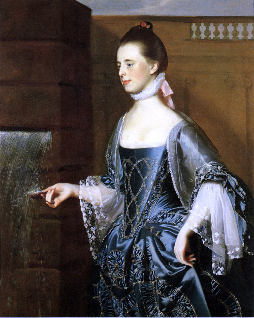 John Singleton Copley Mrs. Daniel Sargent (Mary Turner Sargent) - Canvas Print