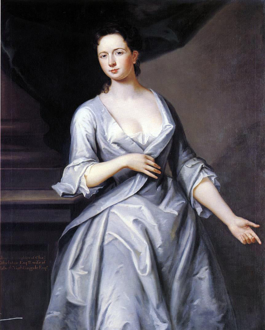 John Smibert Mrs. Edward Nightingale - Canvas Print