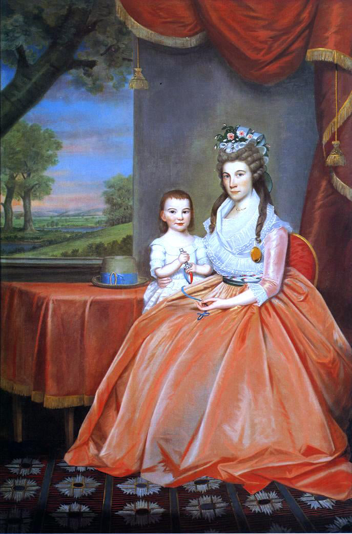 Ralph Earl Mrs. Elihaj Boardman and Son - Canvas Print