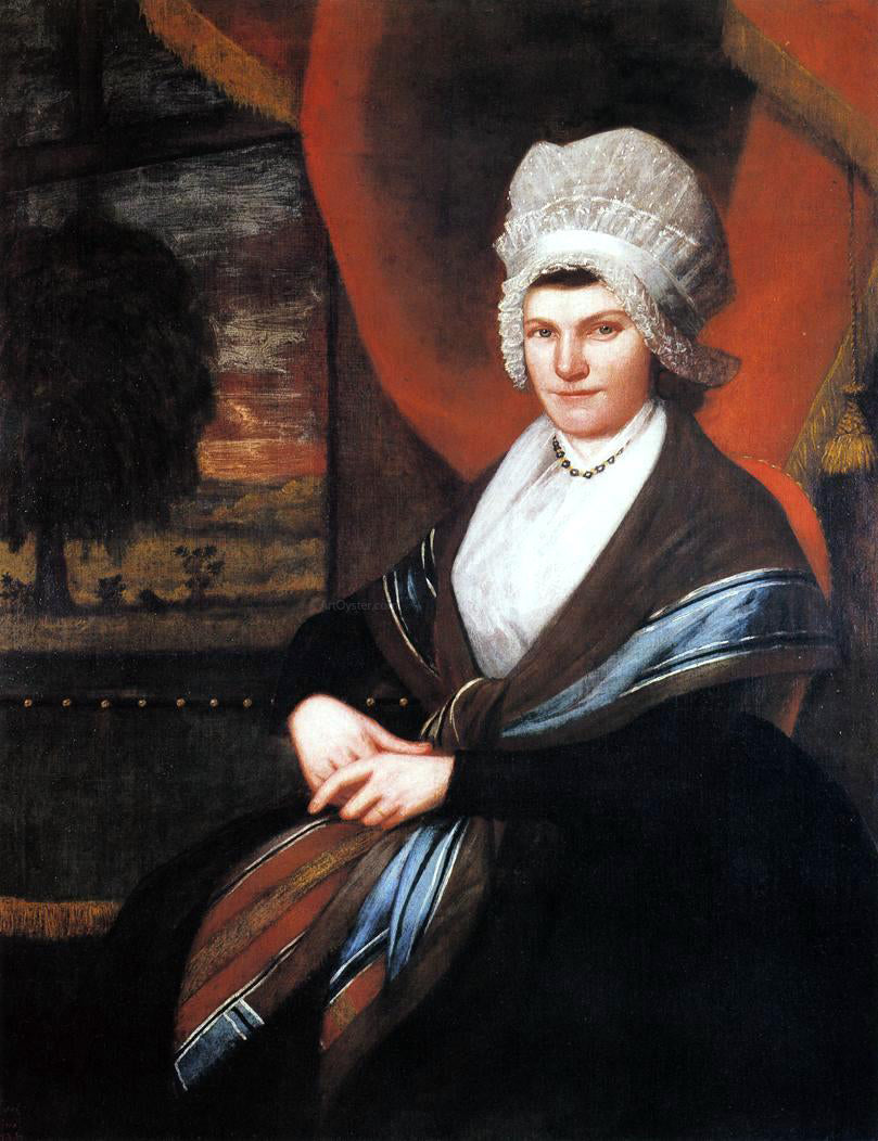Ralph Earl Mrs. Elijah Dewey (Mary Schenck) - Canvas Print