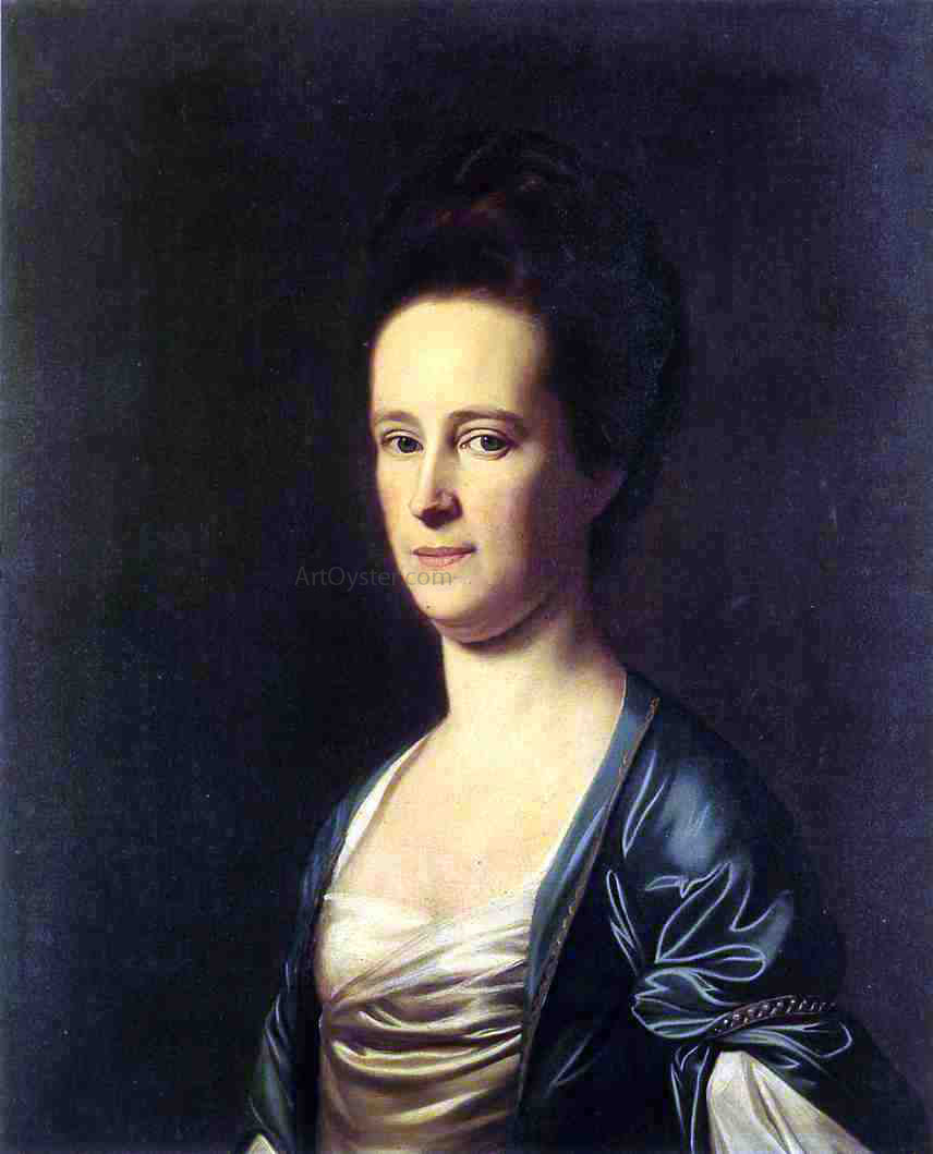 John Singleton Copley Mrs. Elizabeth Coffin Amory - Canvas Print