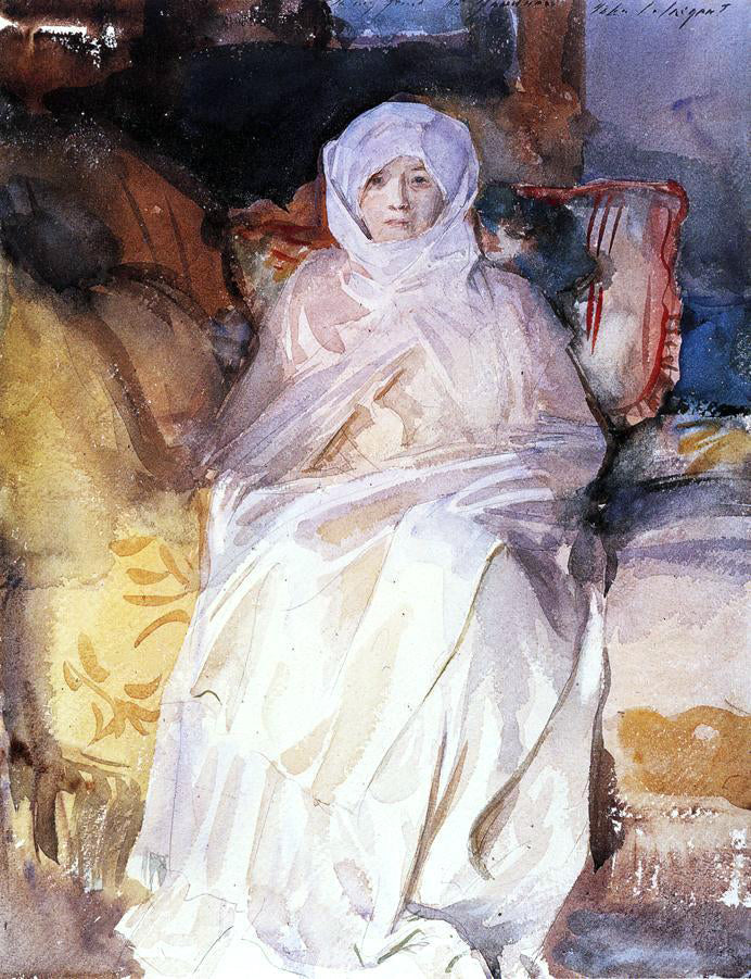 John Singer Sargent Mrs. Gardner in White - Canvas Print