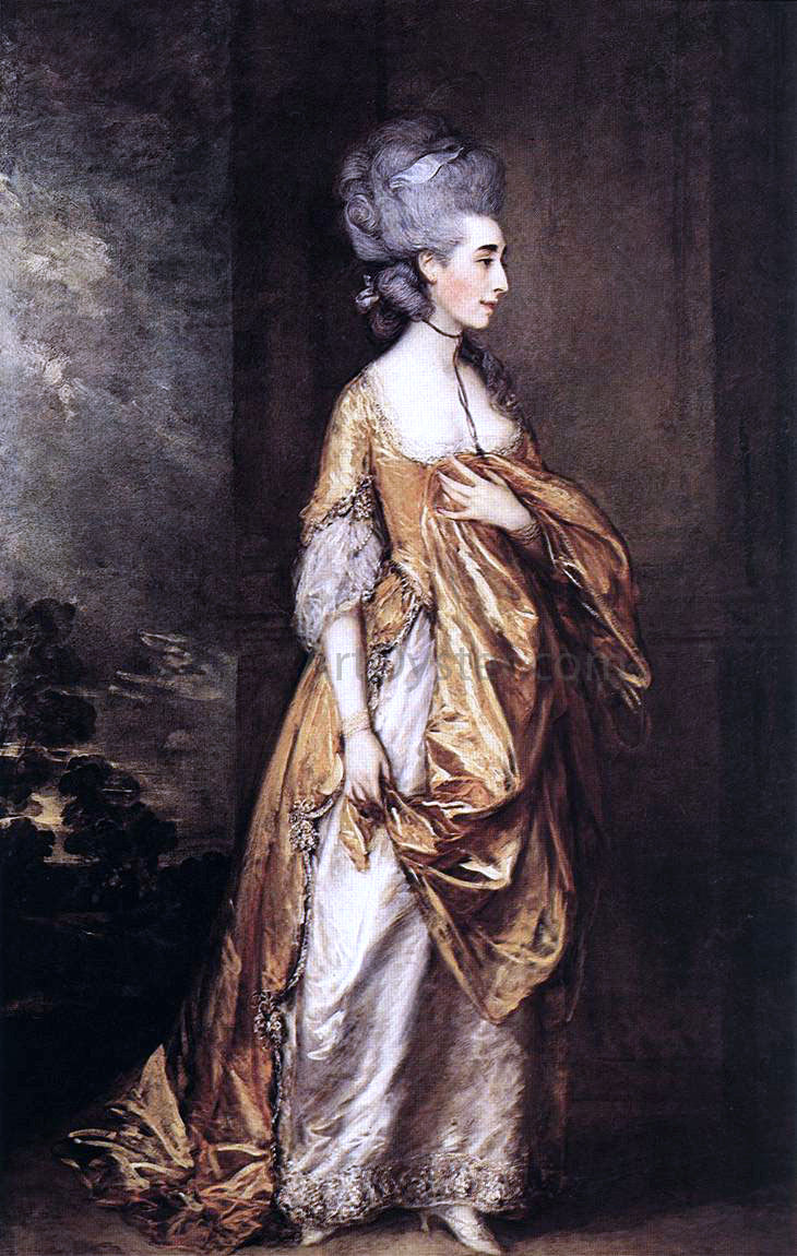 Thomas Gainsborough Mrs Grace Dalrymple Elliot - Canvas Print
