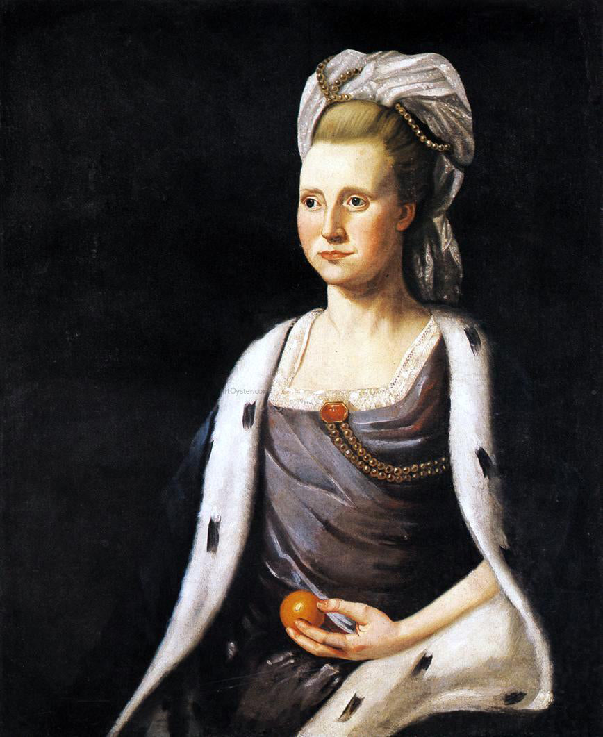 Ralph Earl Mrs. Henry Daggett (Elizabeth Prescott) - Canvas Print