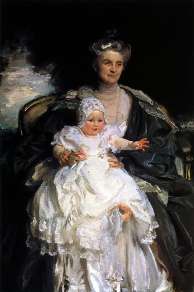 John Singer Sargent Mrs. Henry Phipps and Her Grandson Winston - Canvas Print