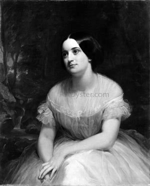 Charles Loring Elliott Mrs. James Clinton Griswold - Canvas Print