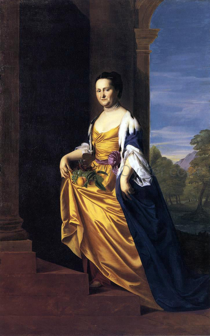 John Singleton Copley Mrs. Jeremiah Lee (Martha Swett) - Canvas Print