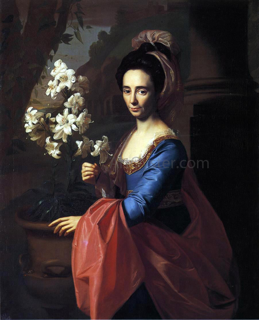 John Singleton Copley Mrs. Moses Gill (Rebecca Boylston) - Canvas Print