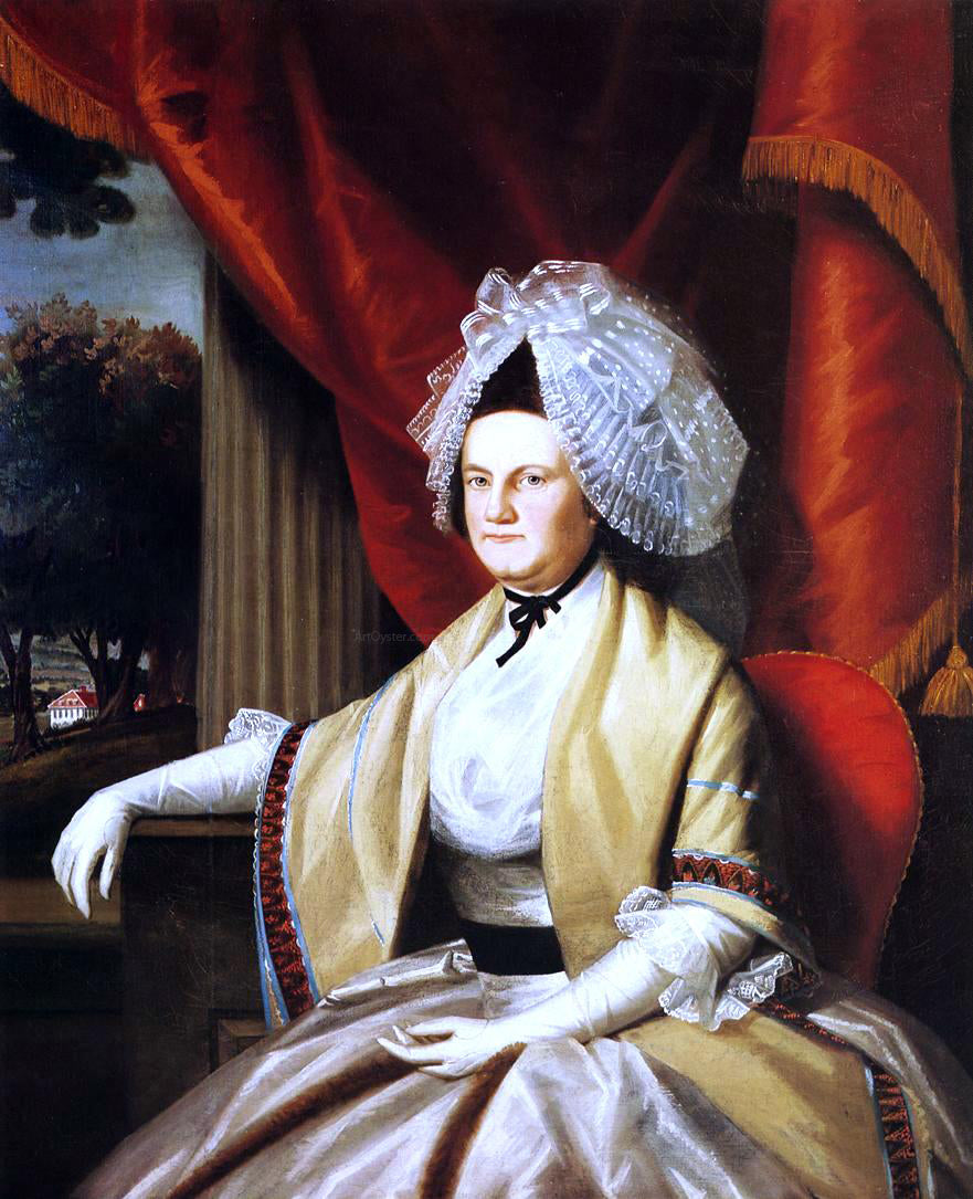 Ralph Earl Mrs. Oliver Wolcott (Laura Collins) - Canvas Print