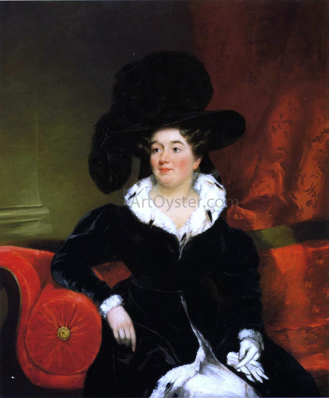 Chester Harding Mrs. Samuel Appleton (Julia Webster) - Canvas Print