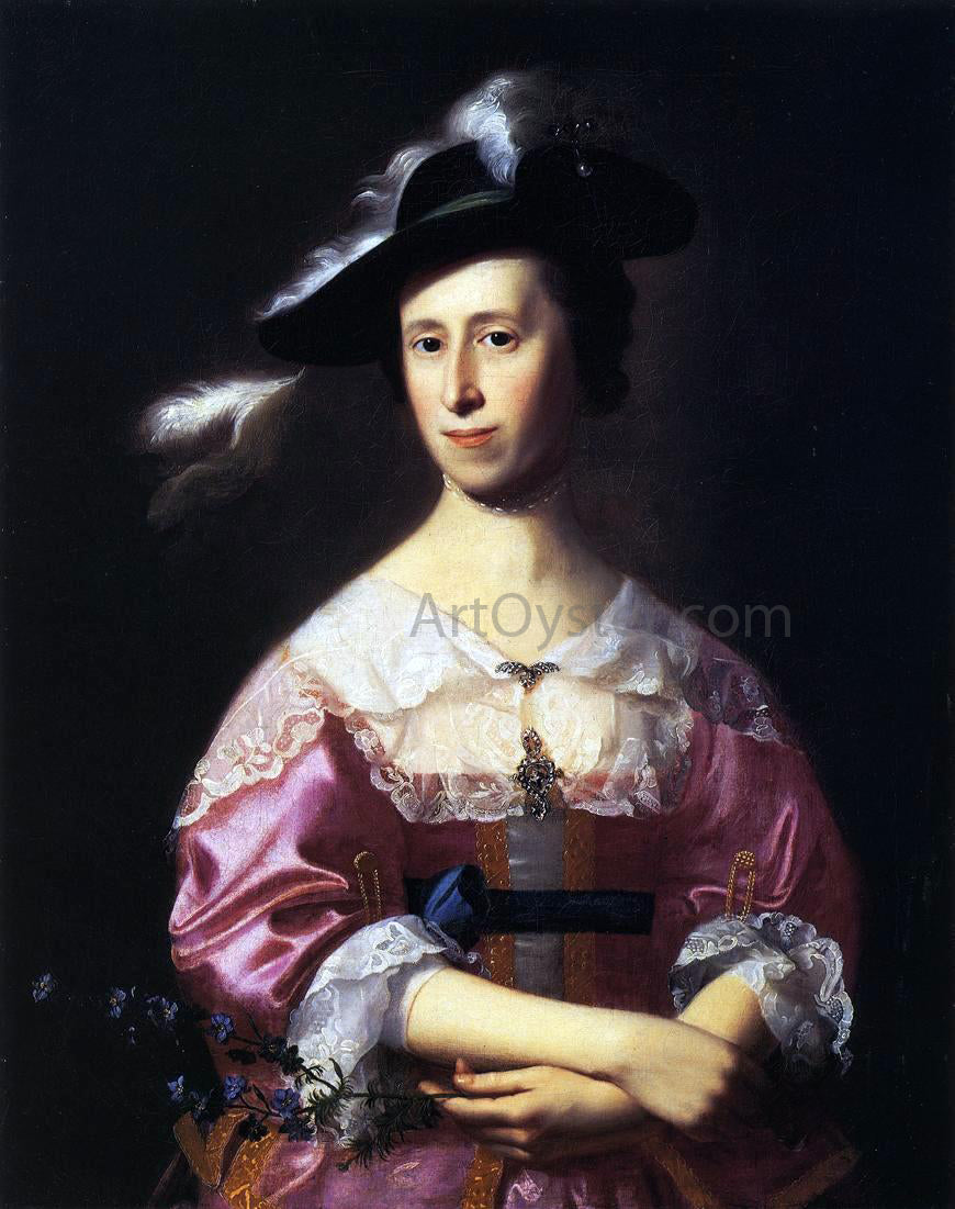 John Singleton Copley Mrs. Samuel Quincy (Hannah Hill) - Canvas Print