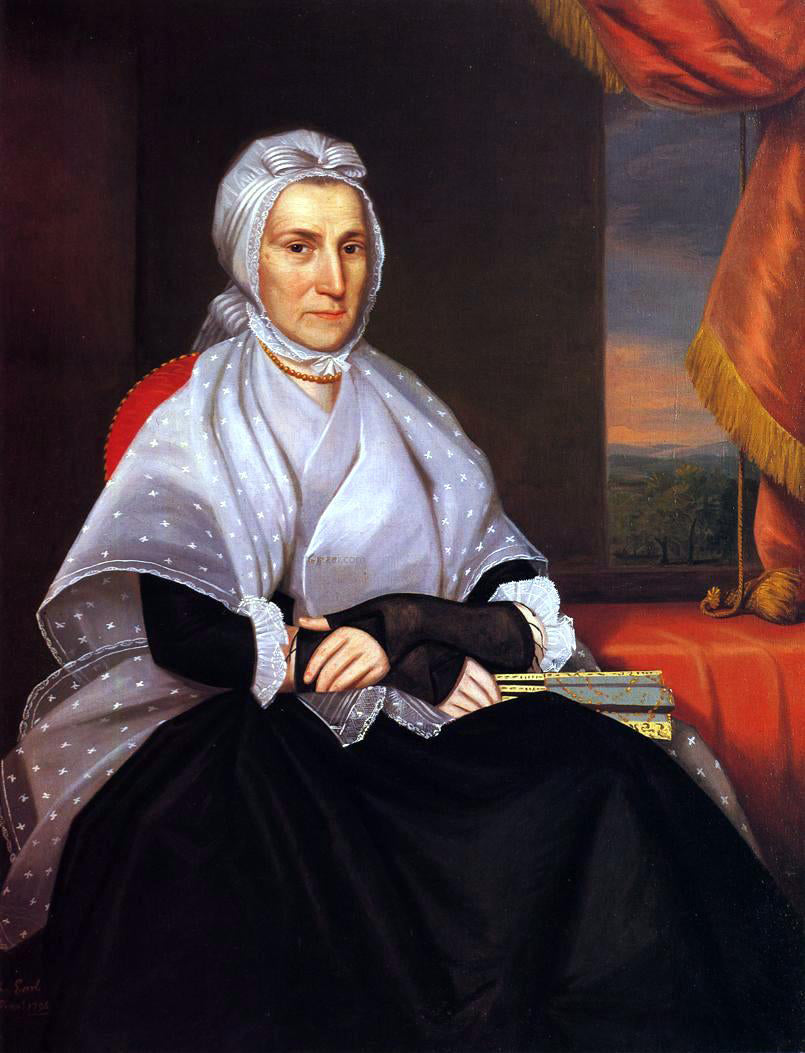 Ralph Earl Mrs. Sherman Boardman (Sarah Bostwick) - Canvas Print