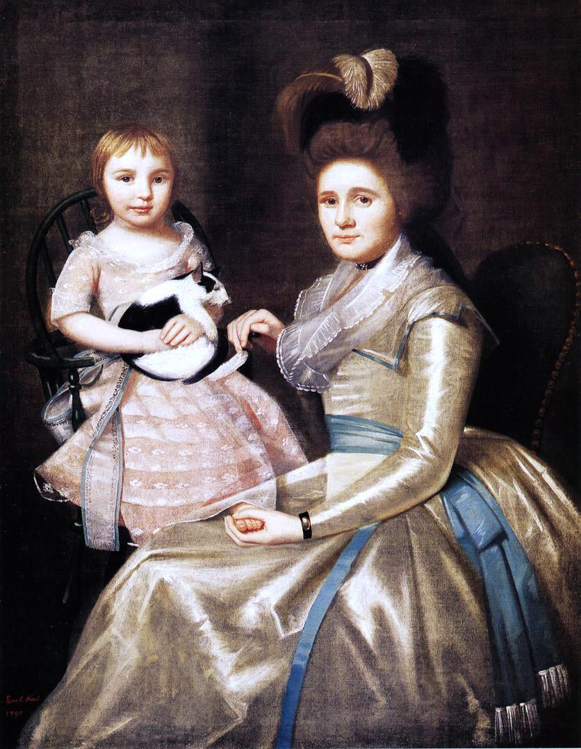 Ralph Earl Mrs. William Taylor and Son Daniel - Canvas Print