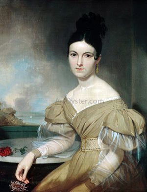 Asher Brown Durand Mrs. Winfield Scott - Canvas Print