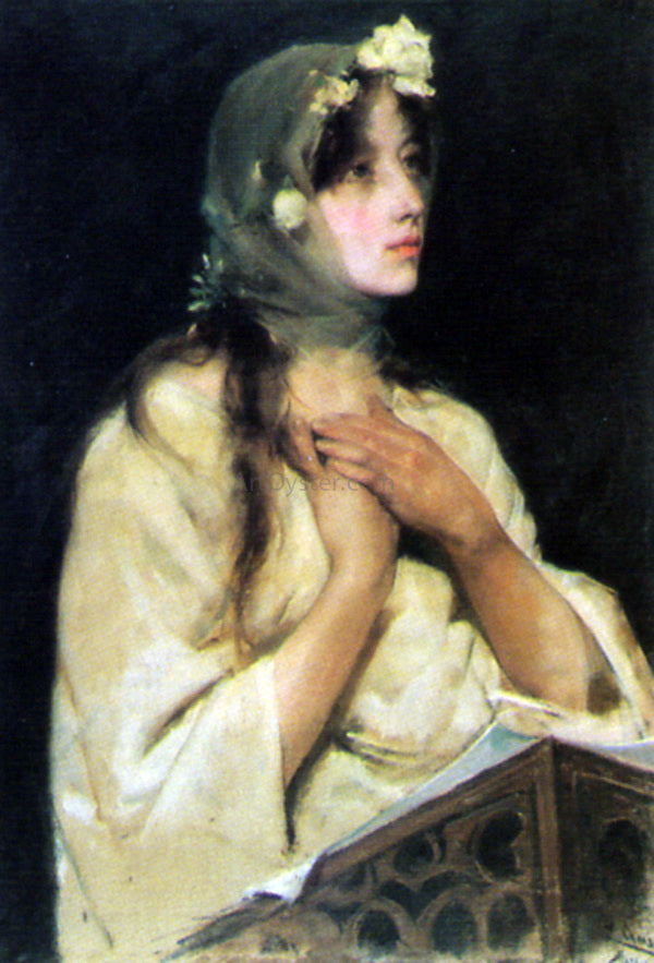 Fernando Cabrera Canto Mujer Joven - Canvas Print