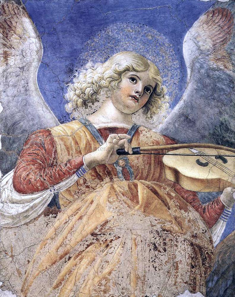 Melozzo Da Forli Music-Making Angel - Canvas Print