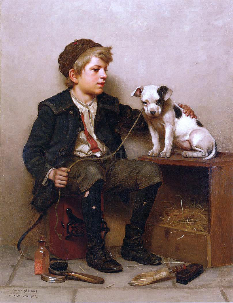 John George Brown My Best Friend - Canvas Print