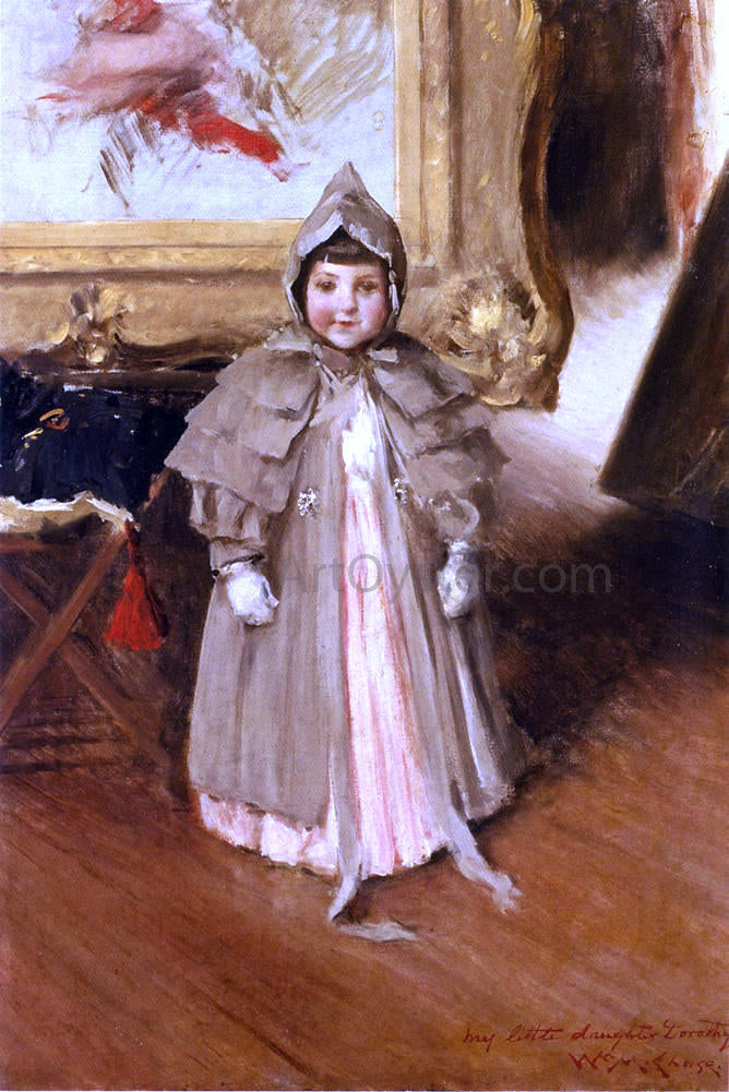 William Merritt Chase My Little Daughter Dorothy - Canvas Print