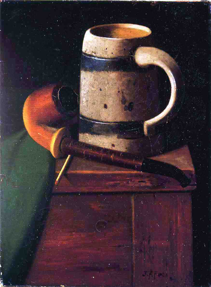 John Frederick Peto My Pipe and Mug - Canvas Print
