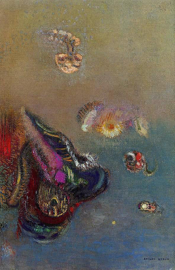 Odilon Redon Mysteries of the Sea - Canvas Print