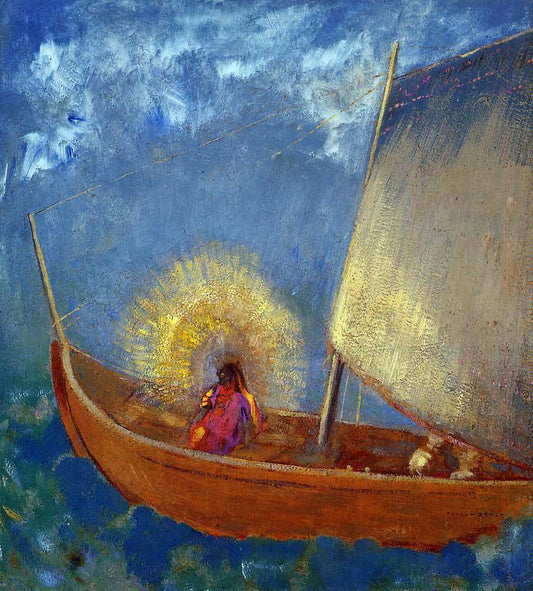 Odilon Redon Mysterious Boat - Canvas Print