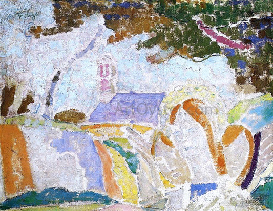 Charles Filiger Mystical Trilogie - Breton Landscape - Canvas Print