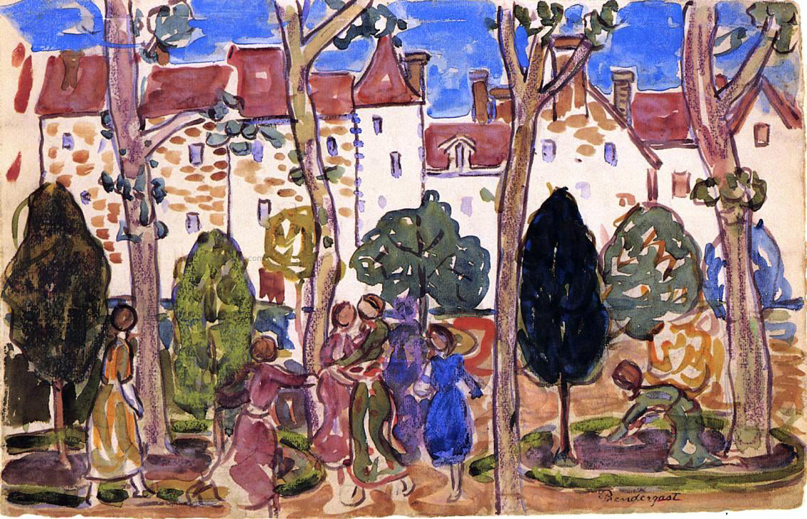 Maurice Prendergast Naples - Canvas Print