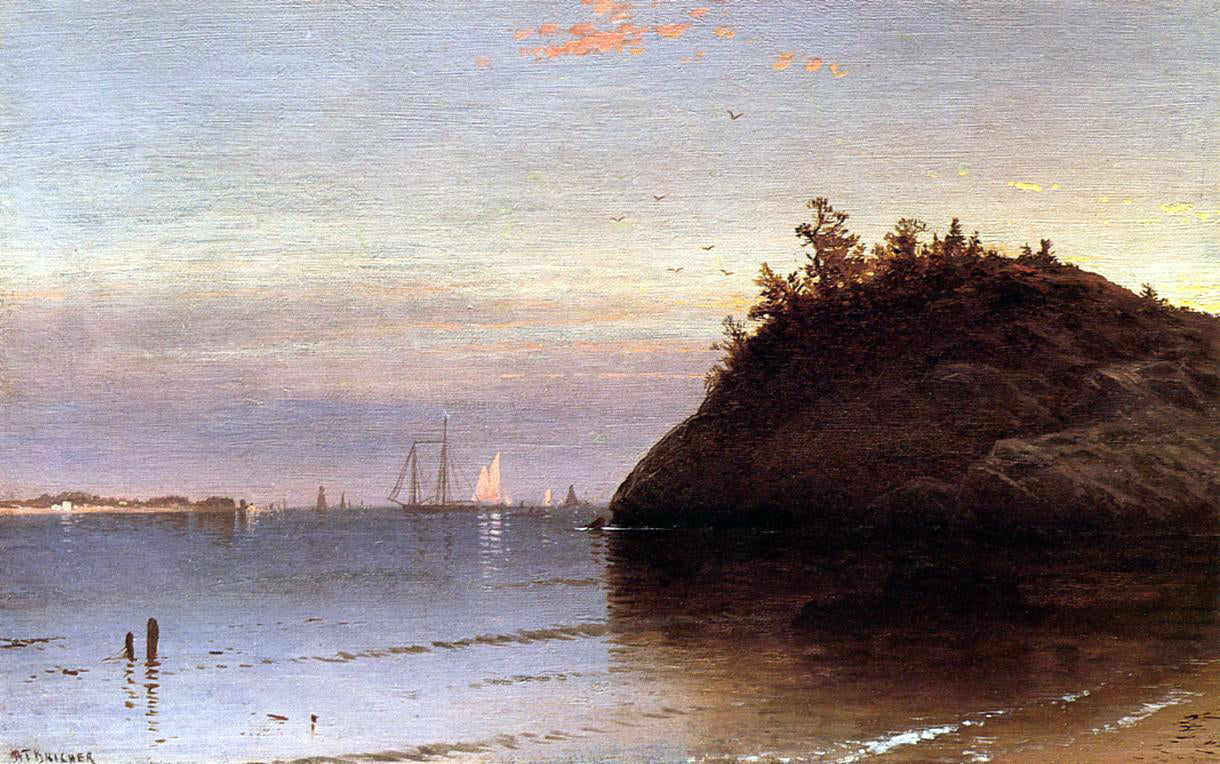 Alfred Thompson Bricher Narragansett Bay - Canvas Print