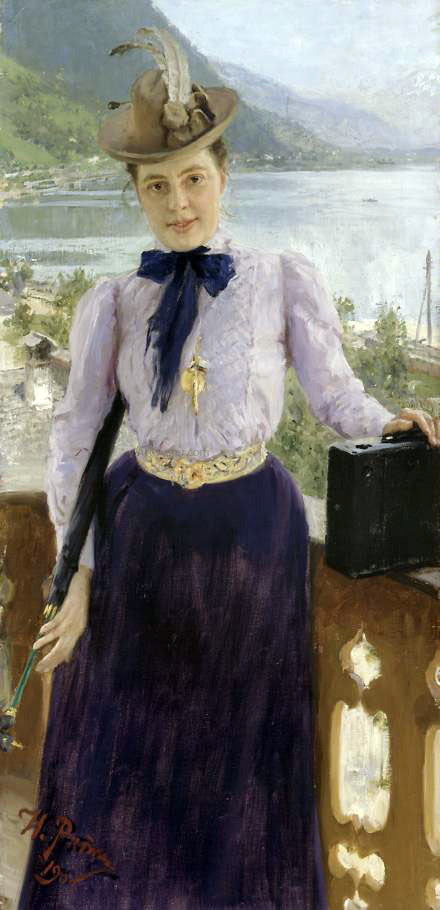 Ilia Efimovich Repin Natalia Nordmann - Canvas Print